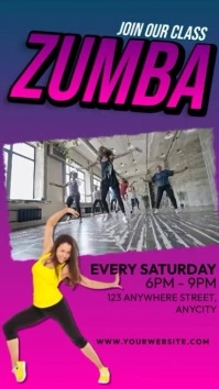 Zumba Classes Historia de Instagram template