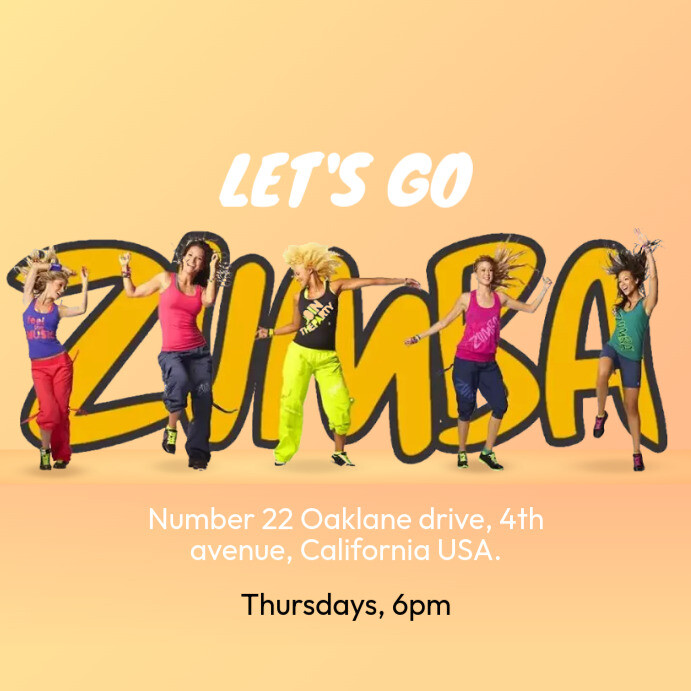 Free Zumba Video Yard Sign Templates | PosterMyWall