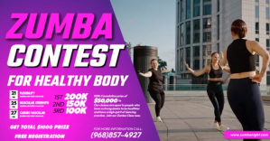 Zumba Contest Изображение, которым поделились на Facebook template