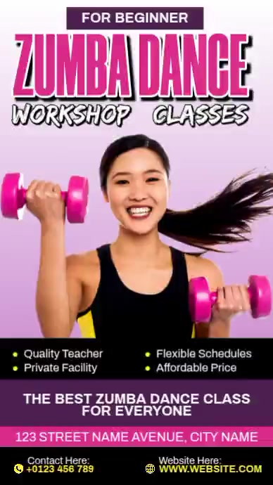 Zumba Dance Class Template | PosterMyWall