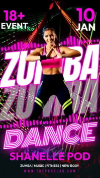 Zumba Dance Night Historia de Instagram template