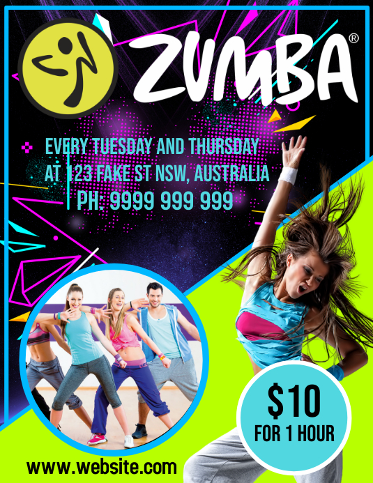 Zumba Template PosterMyWall