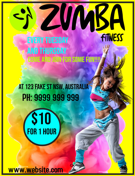 Zumba Template PosterMyWall