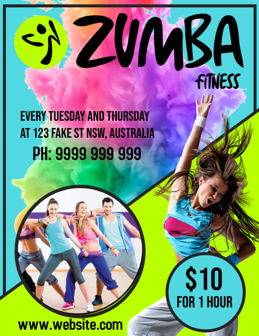 Zumba Template PosterMyWall
