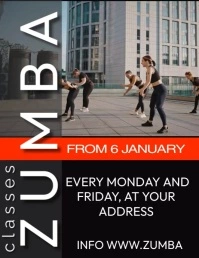 ZUMBA Flyer (US Letter) template