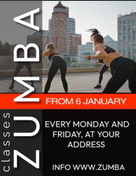 ZUMBA Flyer (US Letter) template