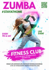Zumba A3 template