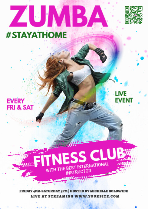 Zumba Program Card Zumba Template | PosterMyWall