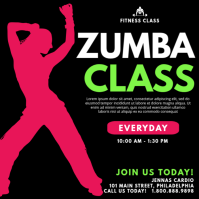 Zumba Message Instagram template