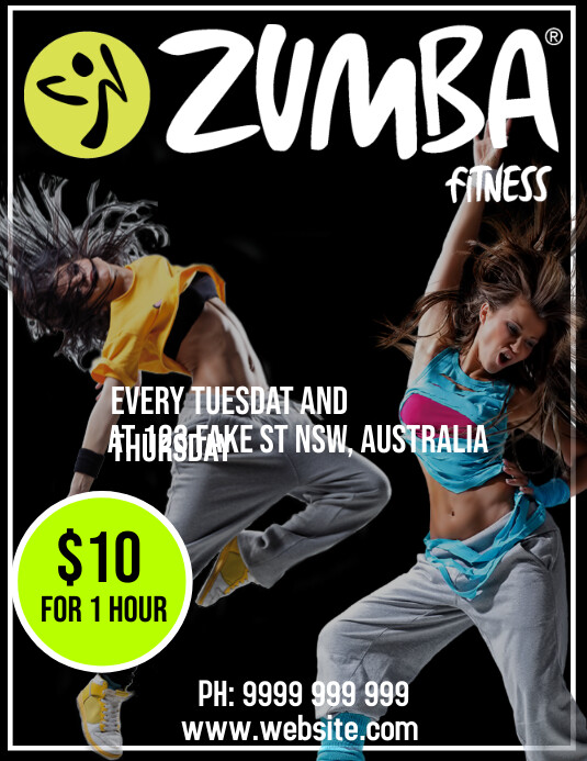 Zumba Template PosterMyWall