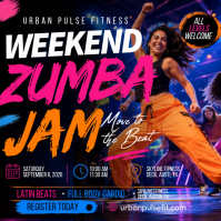Zumba Event Instagram-Beitrag template