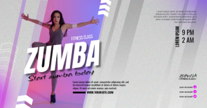 Zumba Fitness Class Image partagée Facebook template