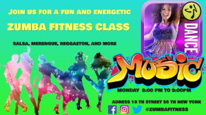 ZUMBA FITNESS CLASS Pantalla Digital (16:9) template