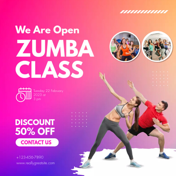 ZUMBA FITNESS CLASSES FLYERS Template PosterMyWall Zumba Fitness Classes Flyers Template Postermywall