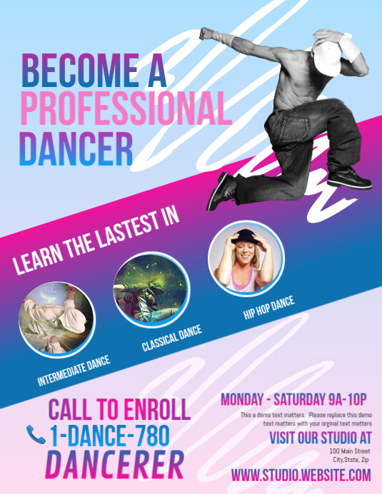 Plantilla De Clases De Gimnasia Zumba Postermywall