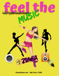 19 940 Zumba Fitness Party Customizable Design Templates Postermywall