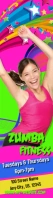 Zumba Fitness Skyscaper โฆษณาบนตีกระฟ้าแบบกว้าง template
