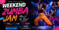 Negro Zumba Event Immagine condivisa di Facebook Template