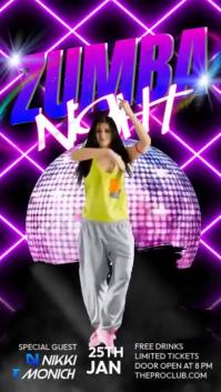 Zumba Night Instagram Story template