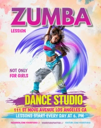 Zumba Poster/Wallboard template