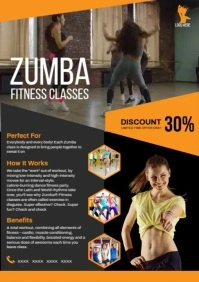 Zumba video template A4