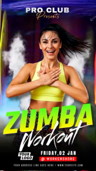 Zumba Workout Instagram Story template