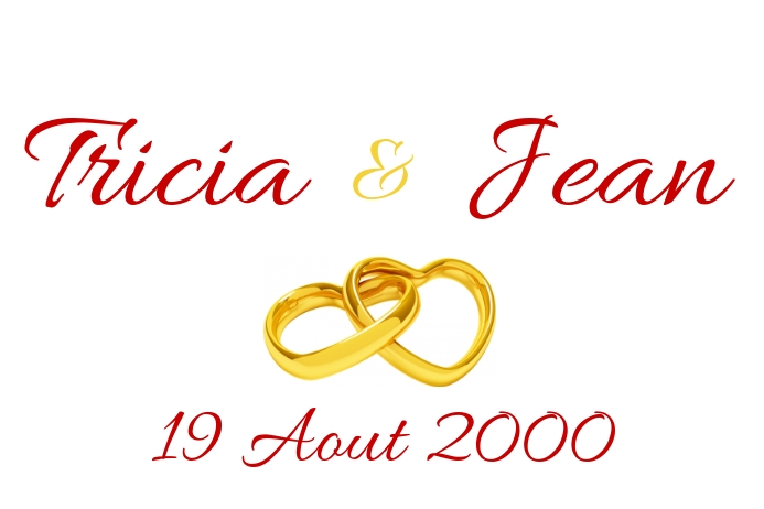 étiquette dragées rouge blanc et doré Label template