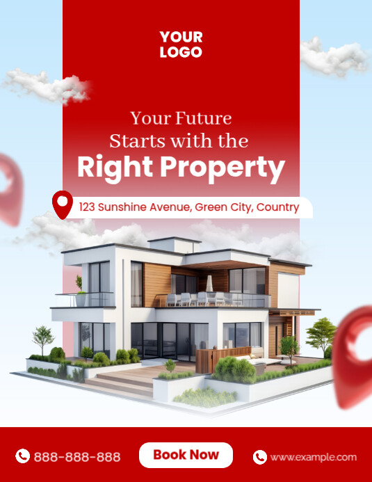 “Secure Your Future with the Perfect Property” Flyer (US Letter) template