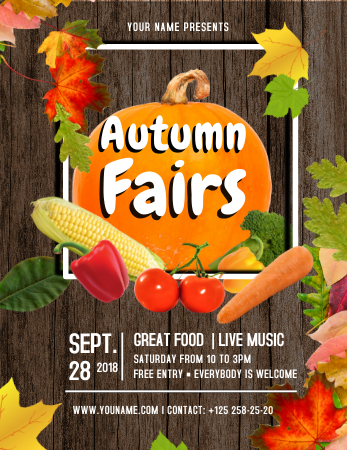 Welcome the autumn season with creative flyers