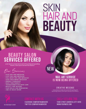 Create stunning beauty salon posters in minutes