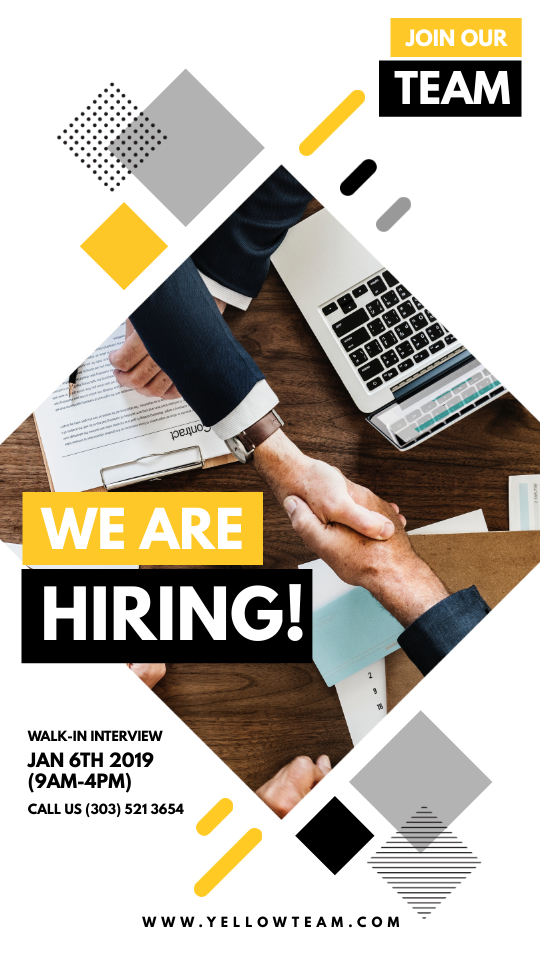 Create professional-looking job hiring posters