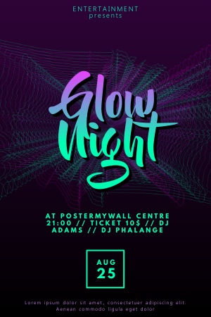 Design captivating music posters in minutes