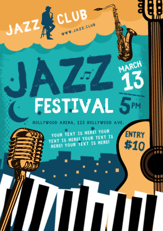 Design captivating music posters in minutes
