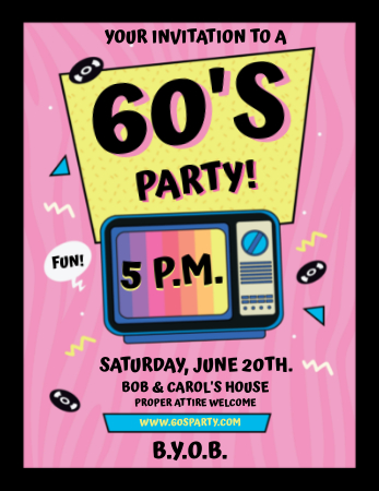 Spread the word with a fun party invite