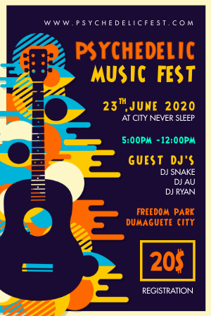 Get that 60’s vibe with psychedelic posters