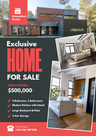 Design eye-catching real estate ads in minutes