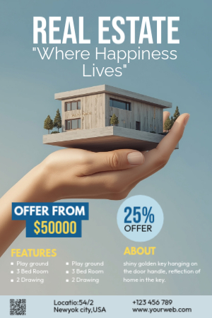 Design eye-catching real estate ads in minutes
