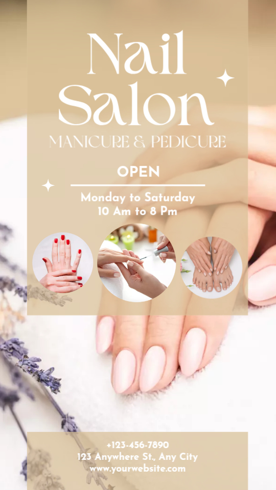 Create stunning posters for salon marketing