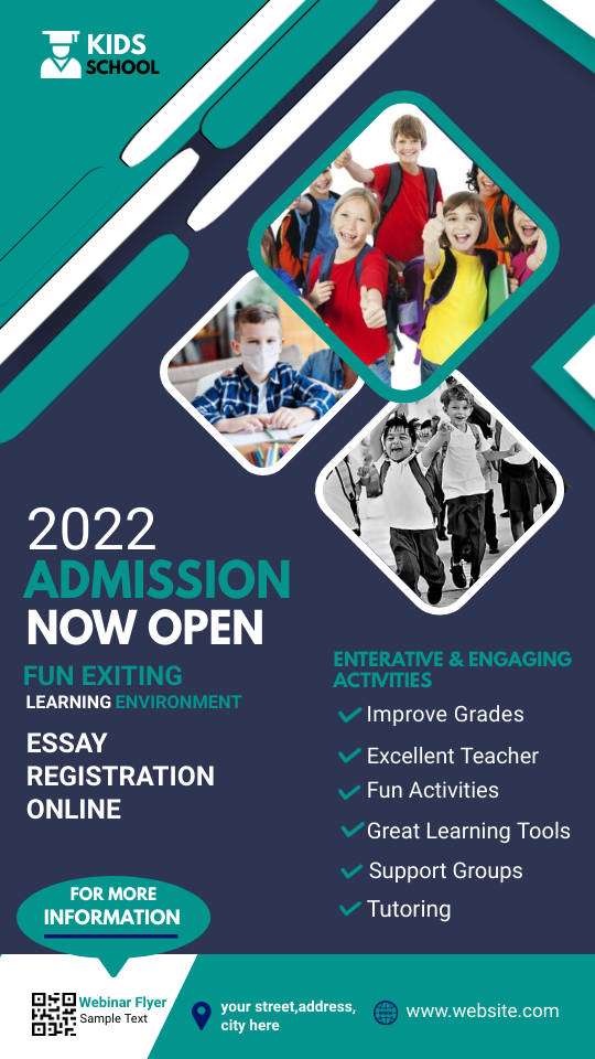 Create impressive school admission posters
