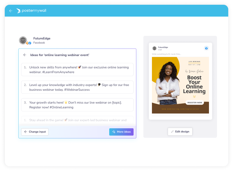 Free Facebook Caption Generator PosterMyWall Free Facebook Caption Generator PosterMyWall