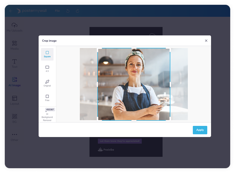 Free Image Crop Tool PosterMyWall