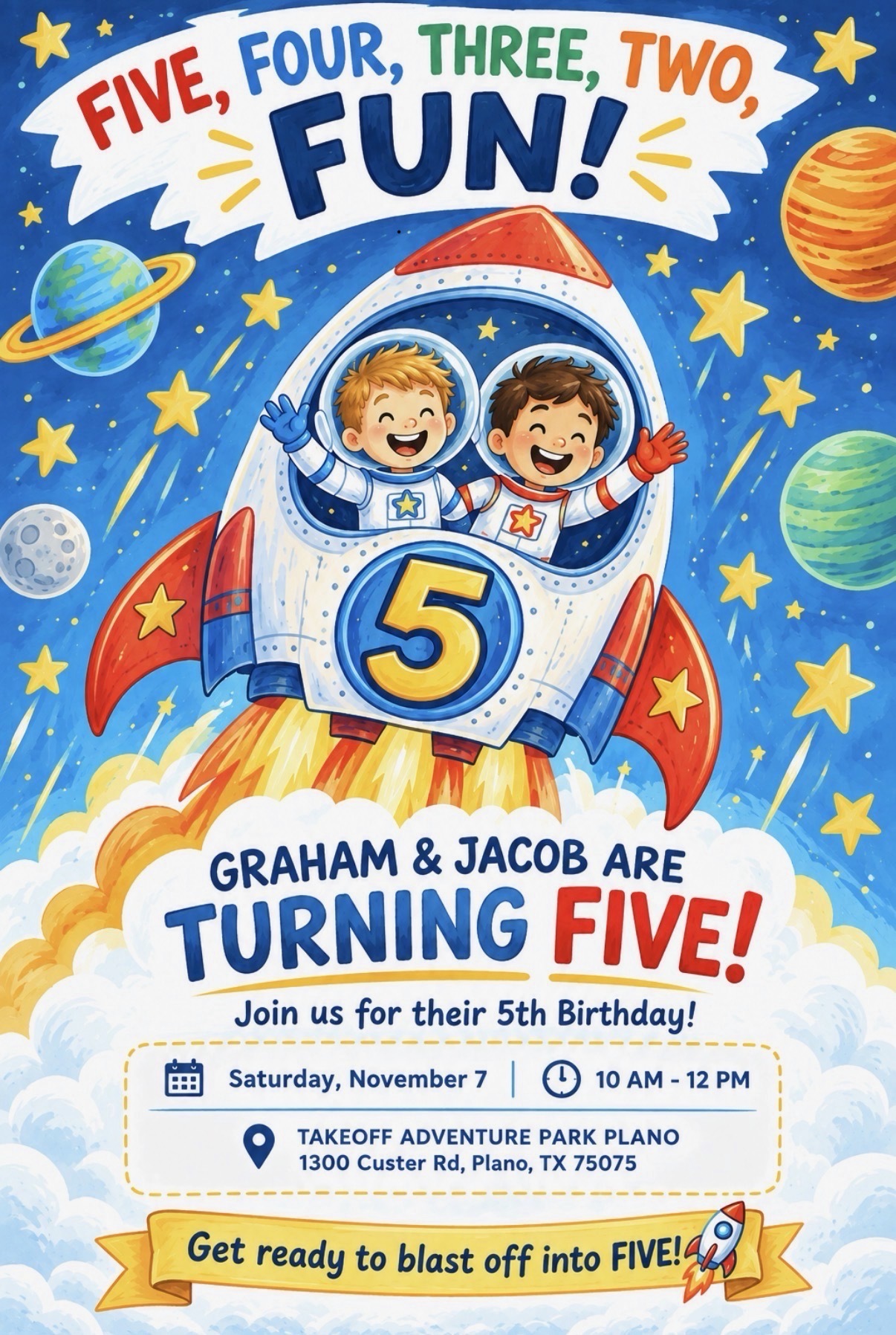 Graham & Jacob’s 5th Birthday Party