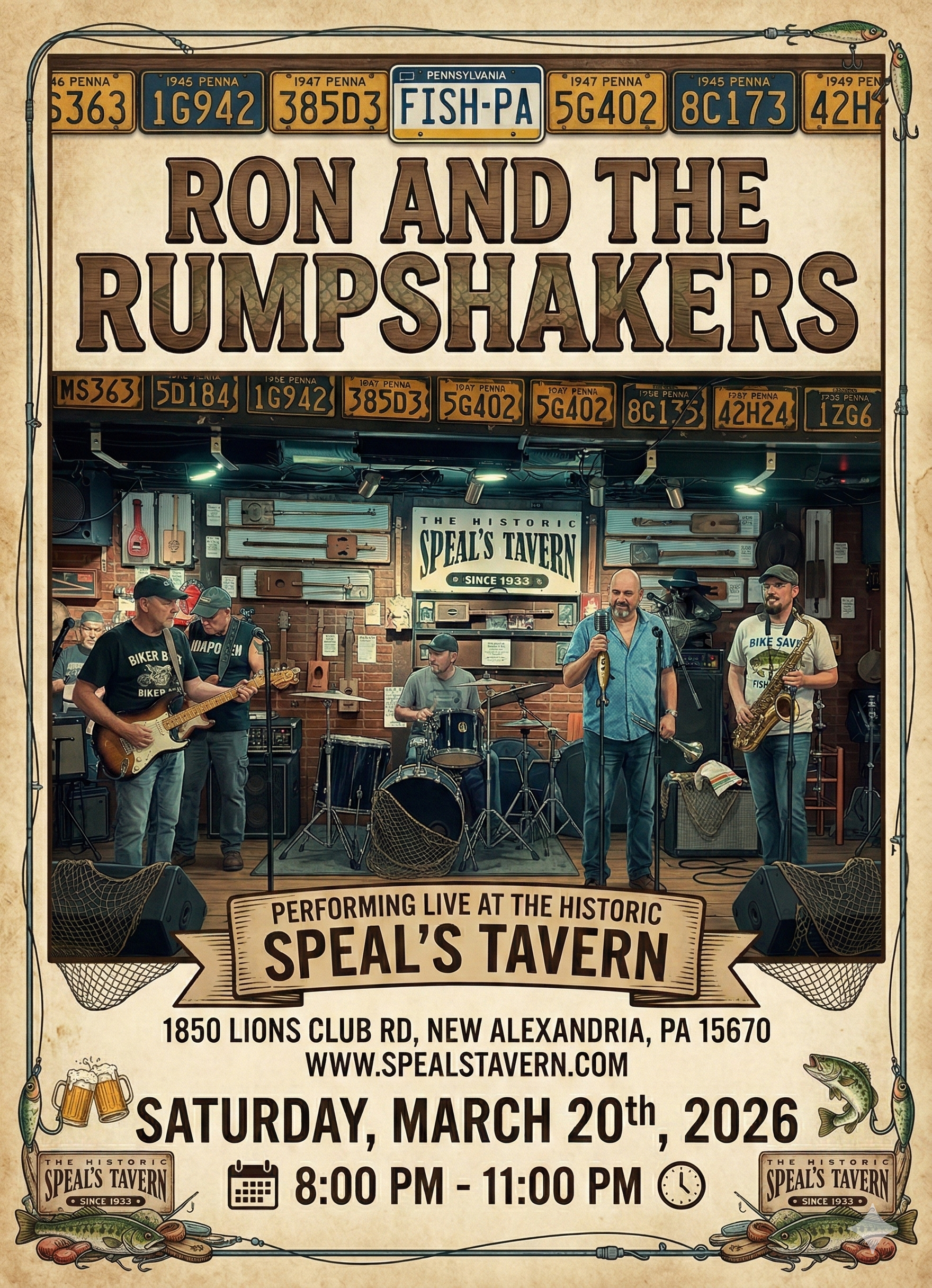 Ron and the RumpShakers host Blues/Rock Open Stage at Speal's