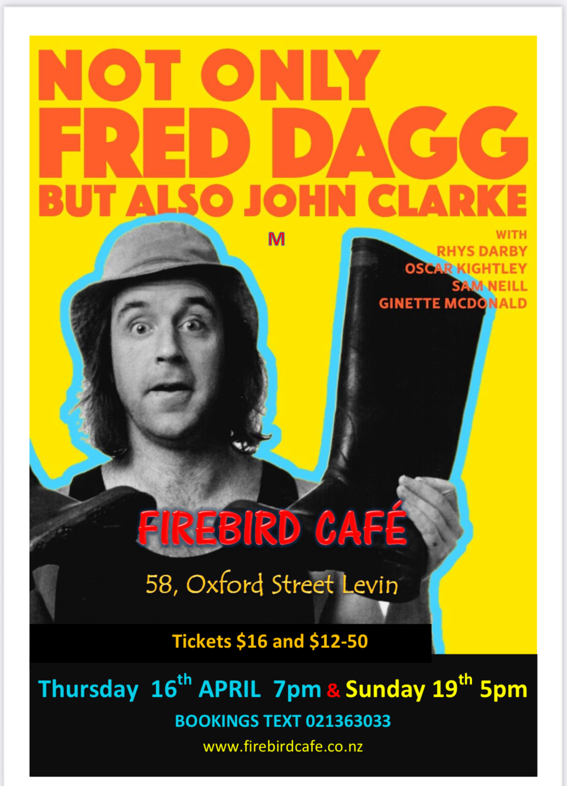 2nd Screening FILM  NOT ONLY FRED DAGG but also JOHN CLARKE
