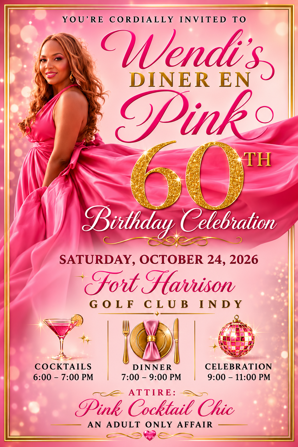 Wendi's Diner En Pink 60th Birthday Celebration