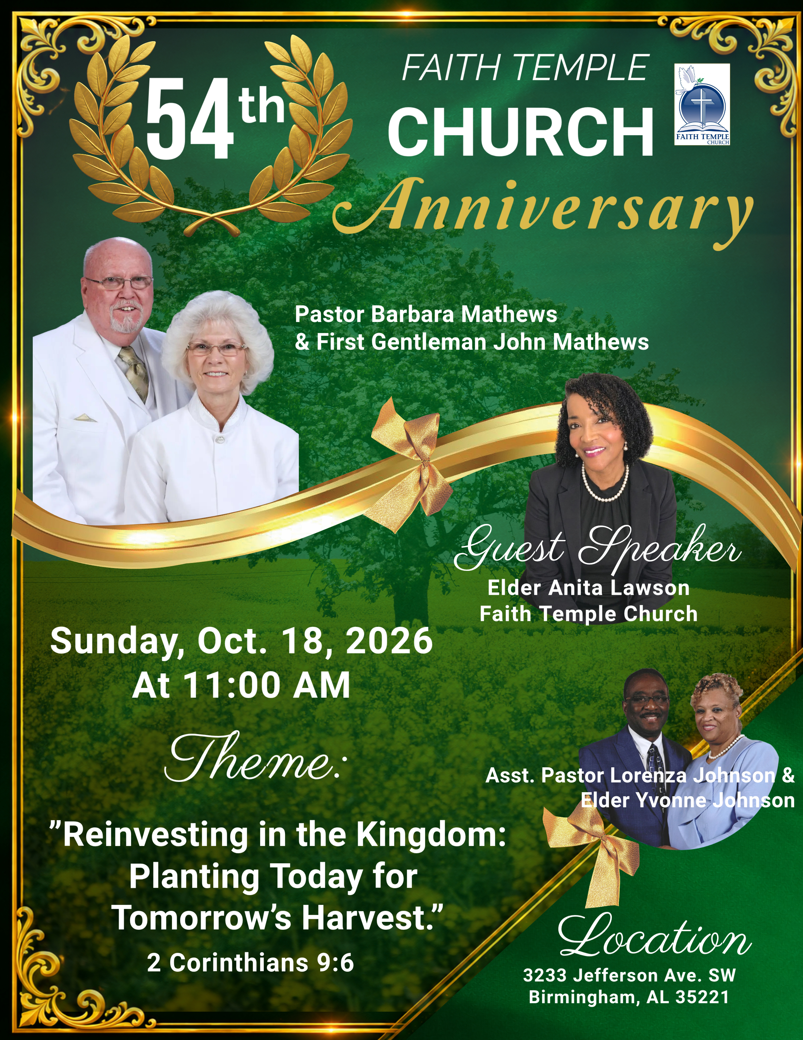 54th Faith Temple Church Anniversary