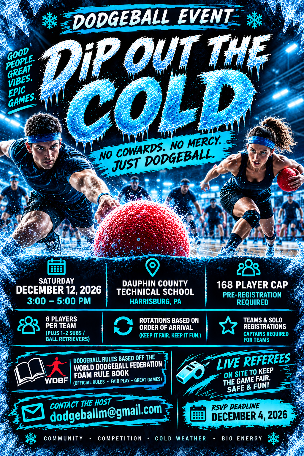 Winter Dodgeball - Dip Out The Cold 