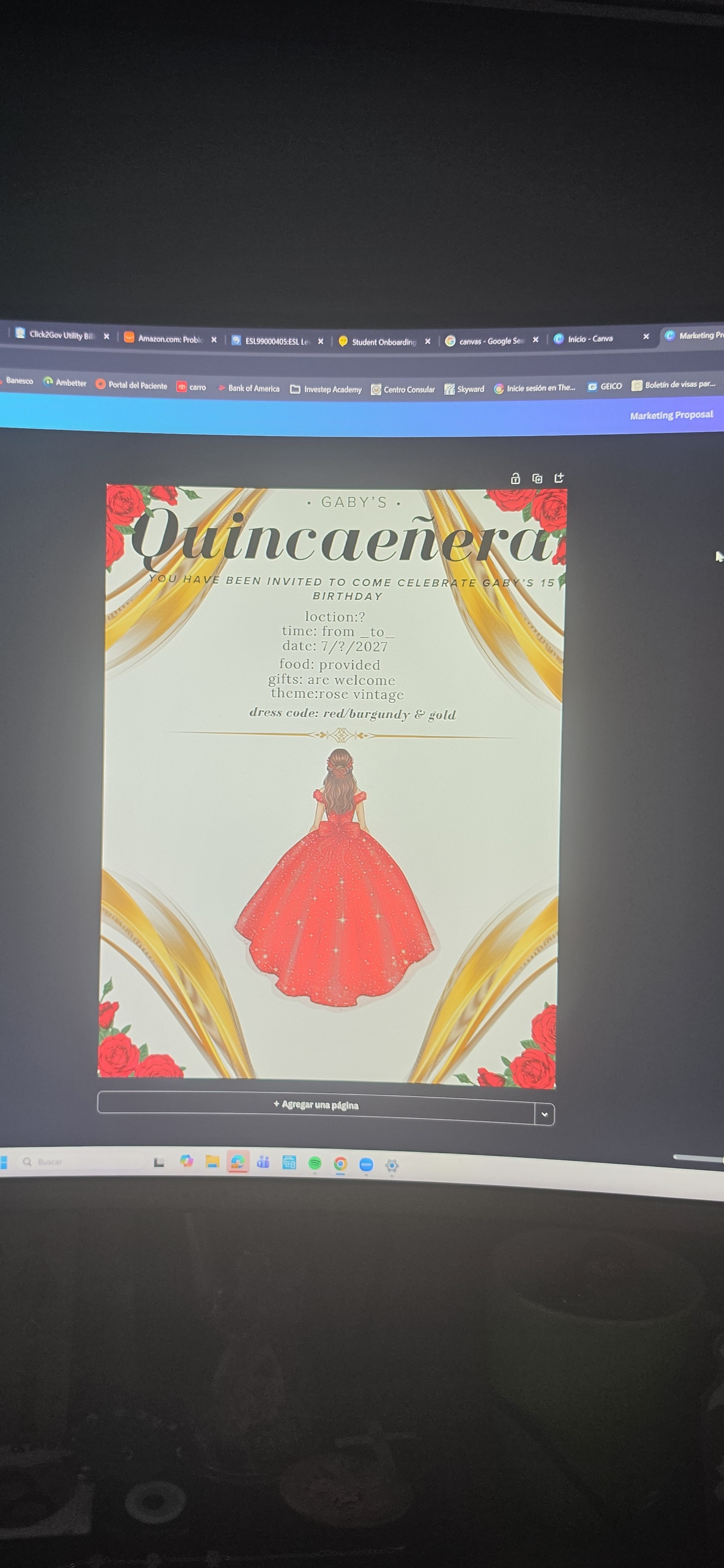 Gaby's quinceanera 